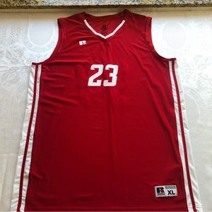 Russell Athletic Vintage Men’s Size XL Red/White Tank-Top Jersey # 23 Activewear